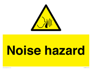 Warning: Noise hazard